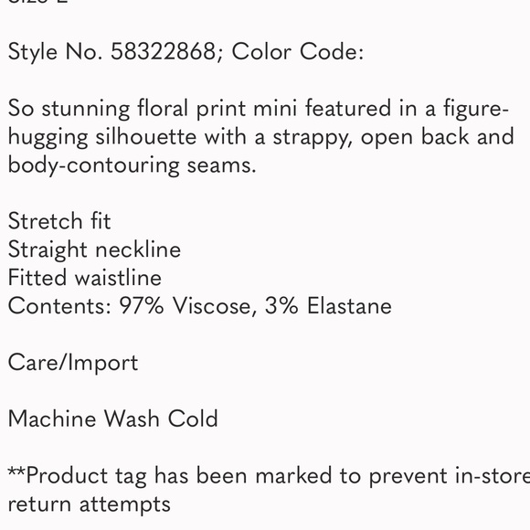 •Free People Bring It Back Printed Slip Size Medium• - Picture 8 of 9